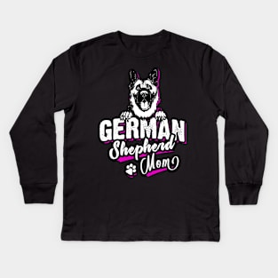 German Shepherd Mom - German Shepherd - Deutscher Schäferhund Kids Long Sleeve T-Shirt